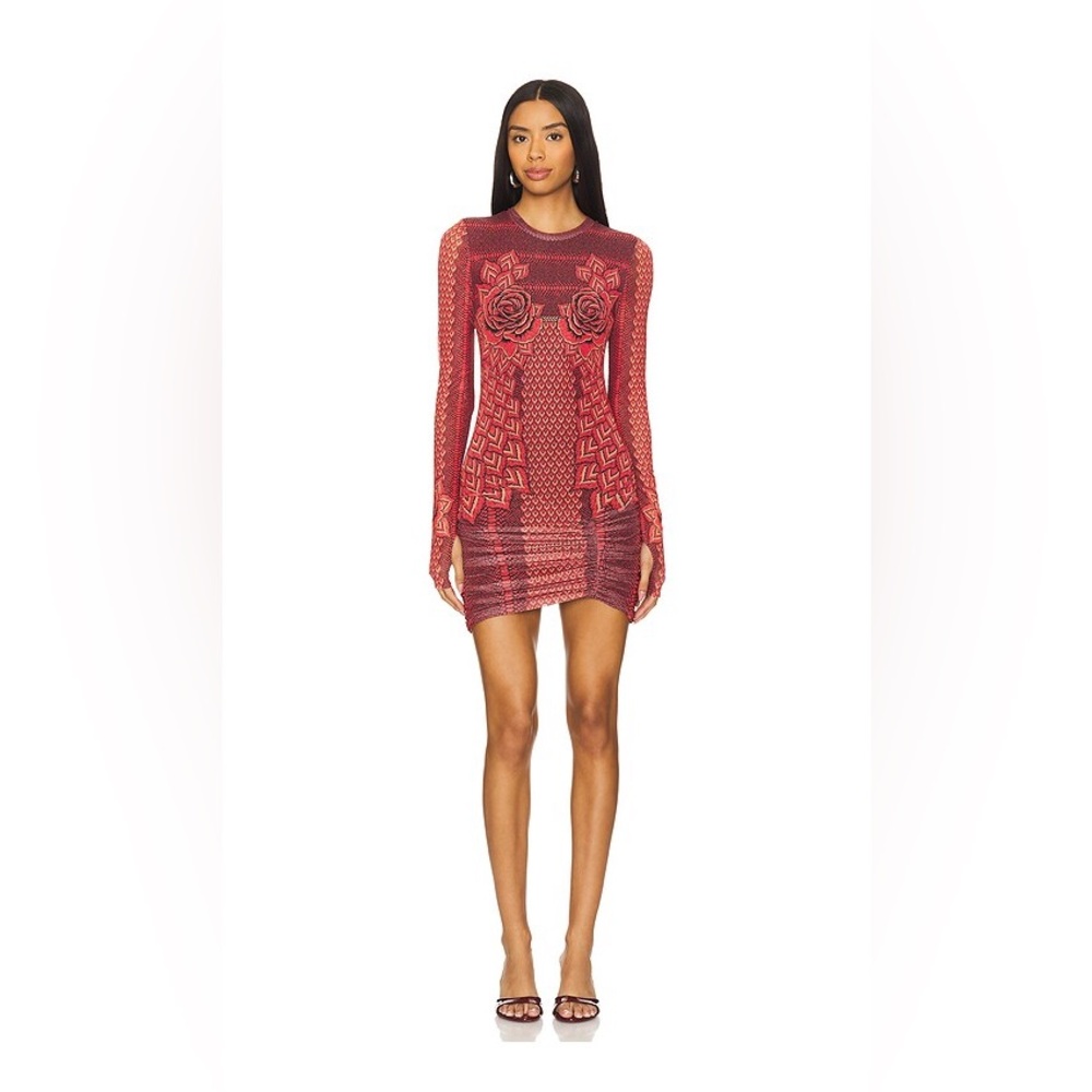 AFRM Mirza Dress- Rouge Gilded Rose